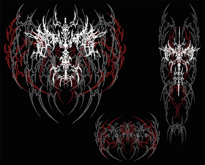 Hoddie crucifixion Rojo Inferno