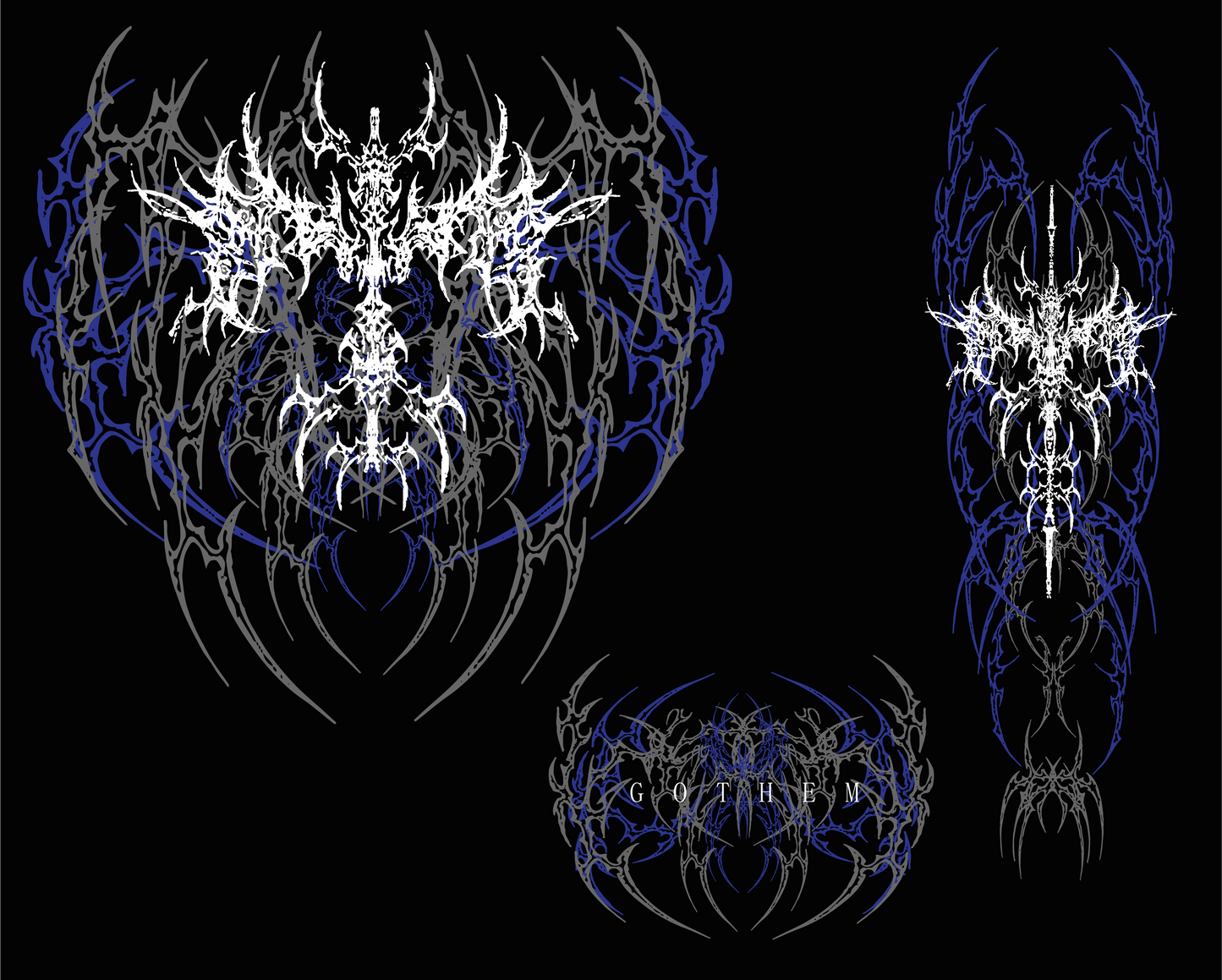 Hoddie crucifixion void azul