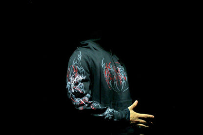 Hoddie crucifixion Rojo Inferno